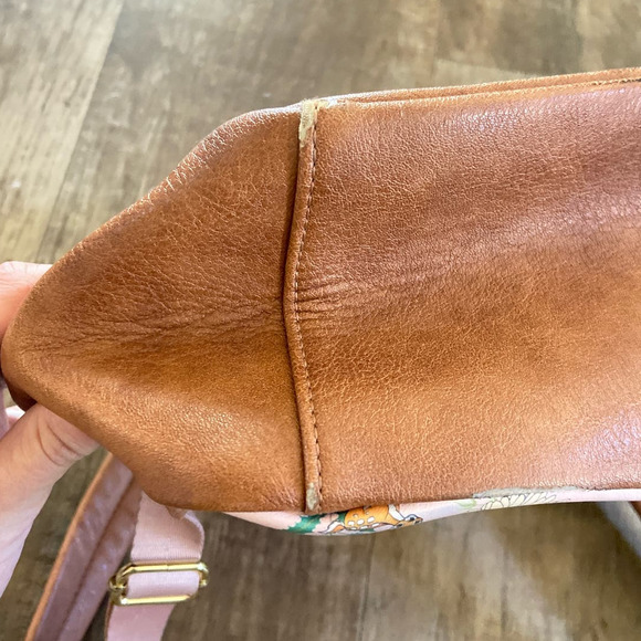 DISNEY x LOUNGEFLY Bambi Cast Floral Print Mini Simulated Leather Backpack - Picture 13 of 16